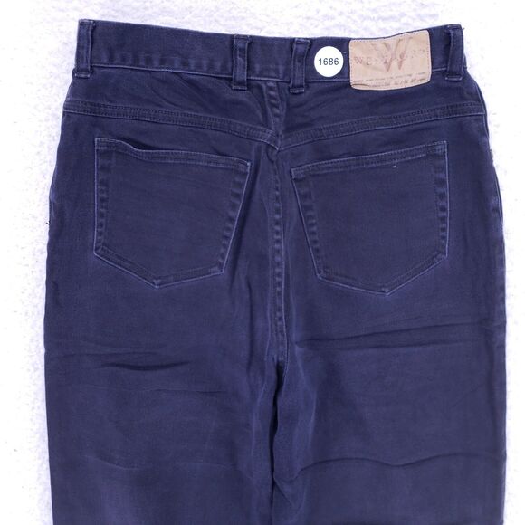 West Port Jeans Denim Cotton Women SZ 10 Black Straight Stretch VTG Mid Rise 90s - Picture 6 of 10